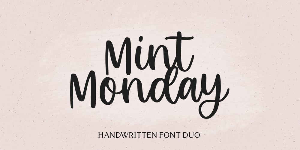Mint Monday font