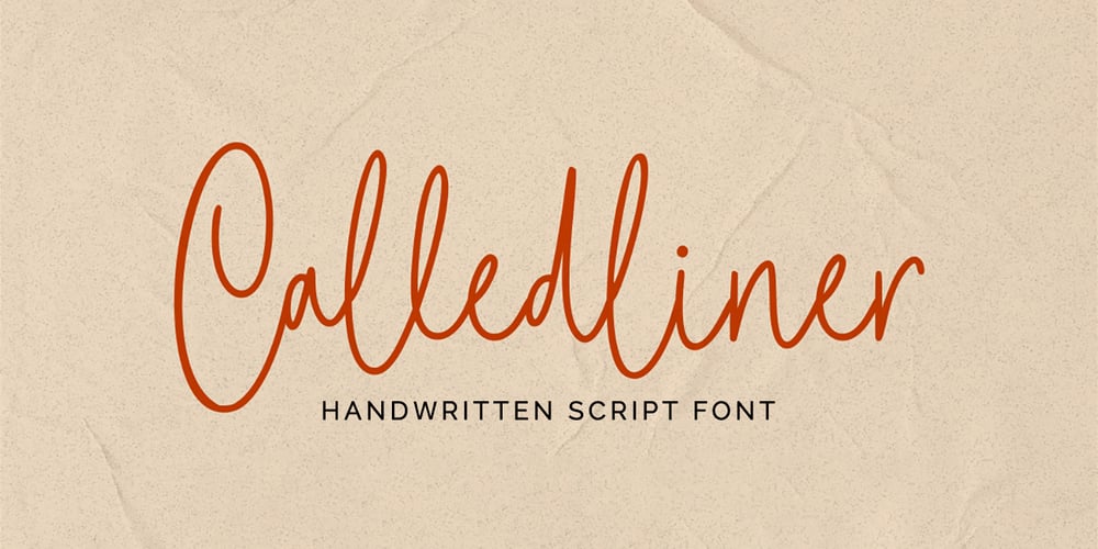 Calledliner font