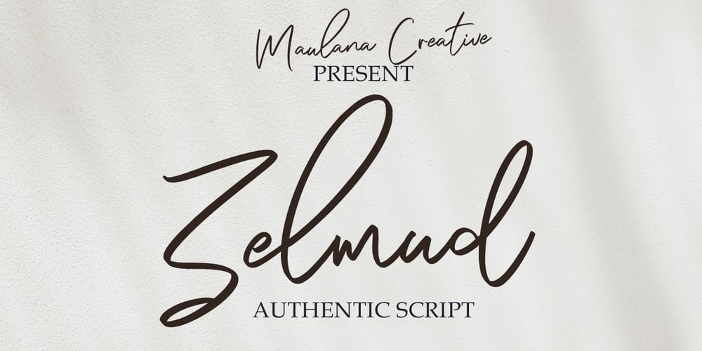Zelmud Script font