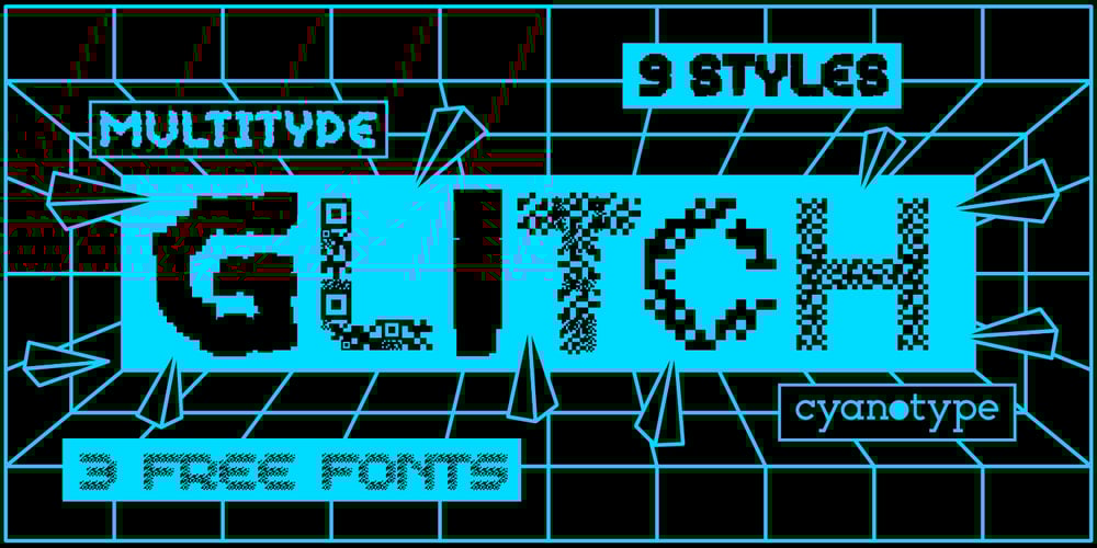 MultiType Glitch font
