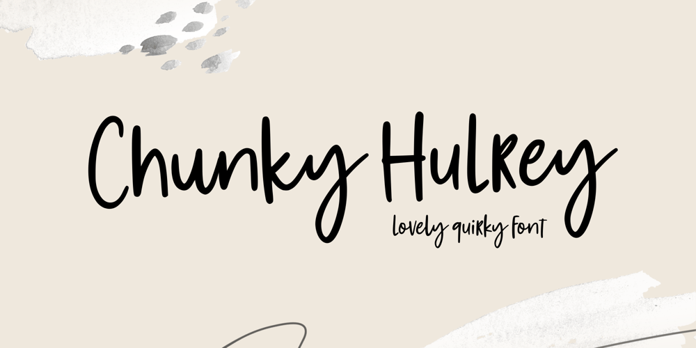 Chunky Hulrey font