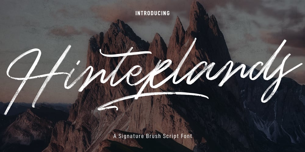 Hinterlands font