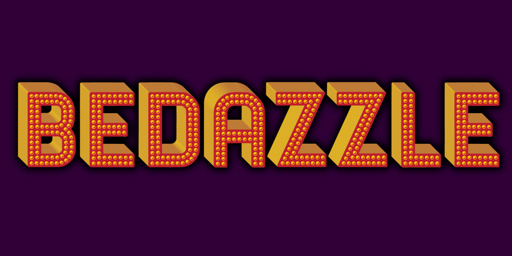 Bedazzle font