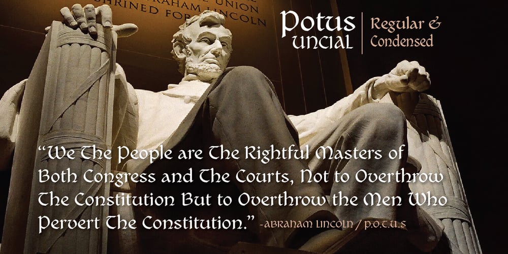 Potus Uncial font
