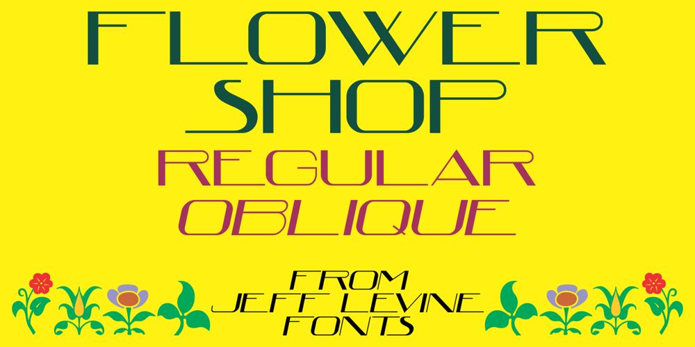 Flower Shop JNL font