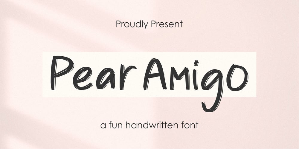 Pear Amigo font
