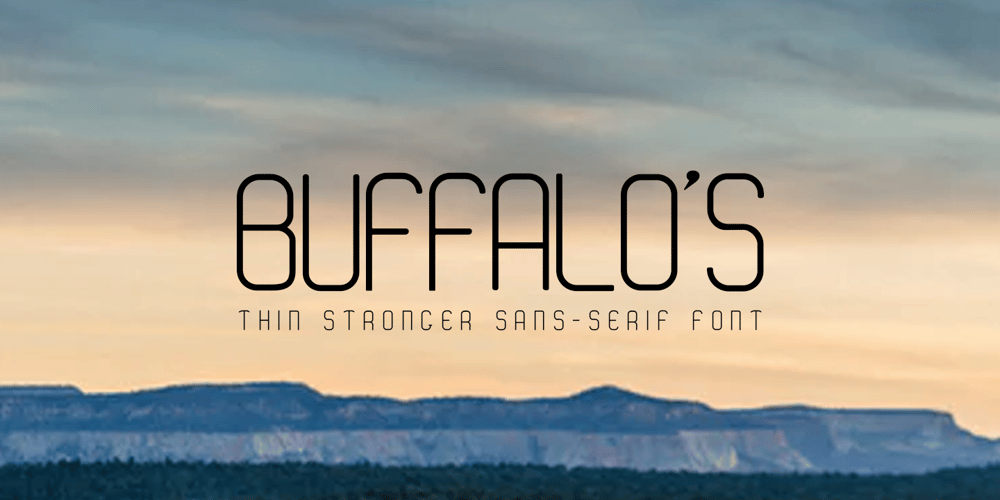 Buffalos font
