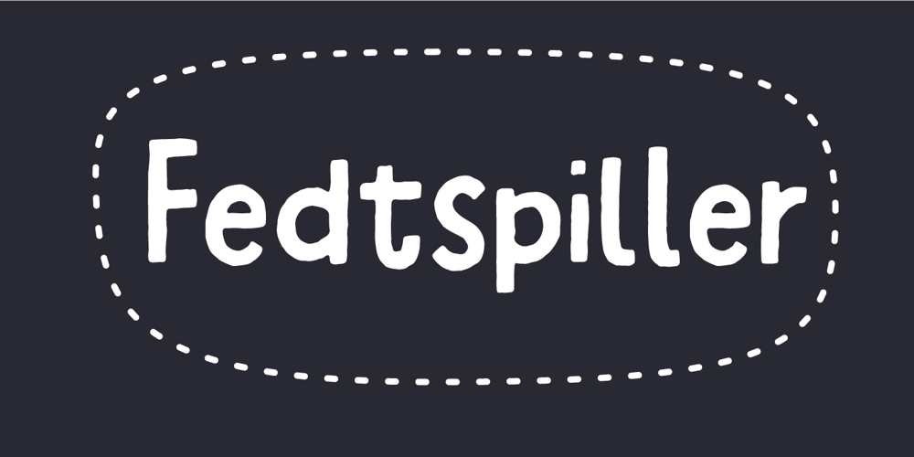 Fedtspiller font