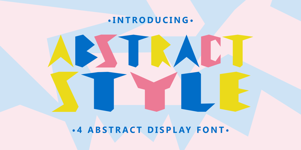 Abstract Style font