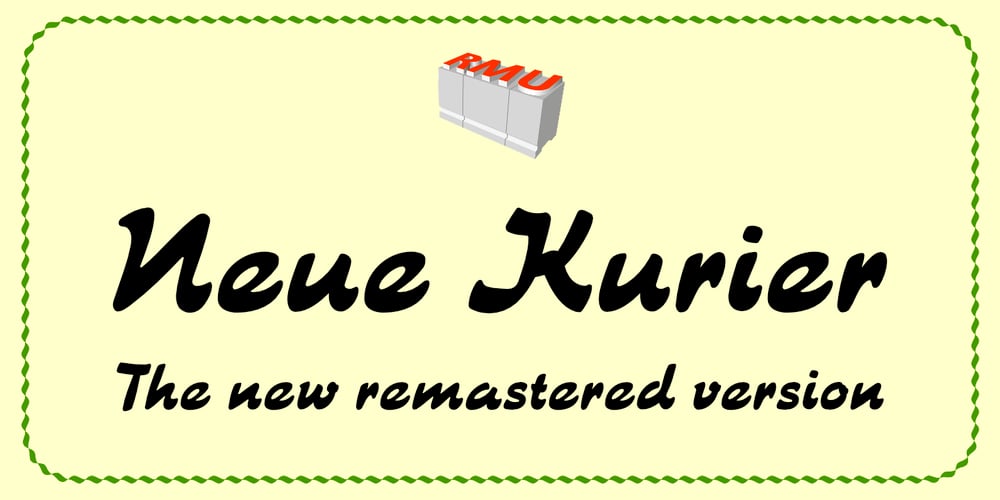 Neue Kurier font