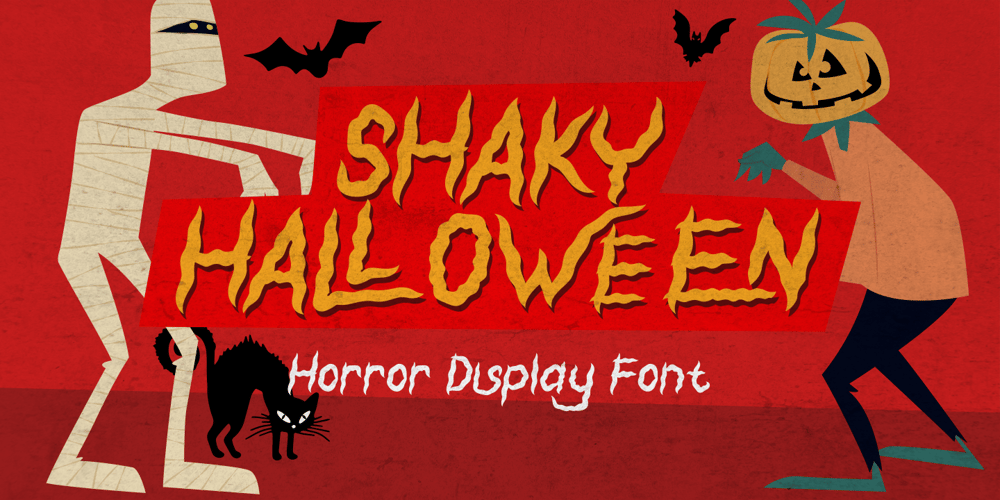 Shaky Halloween font