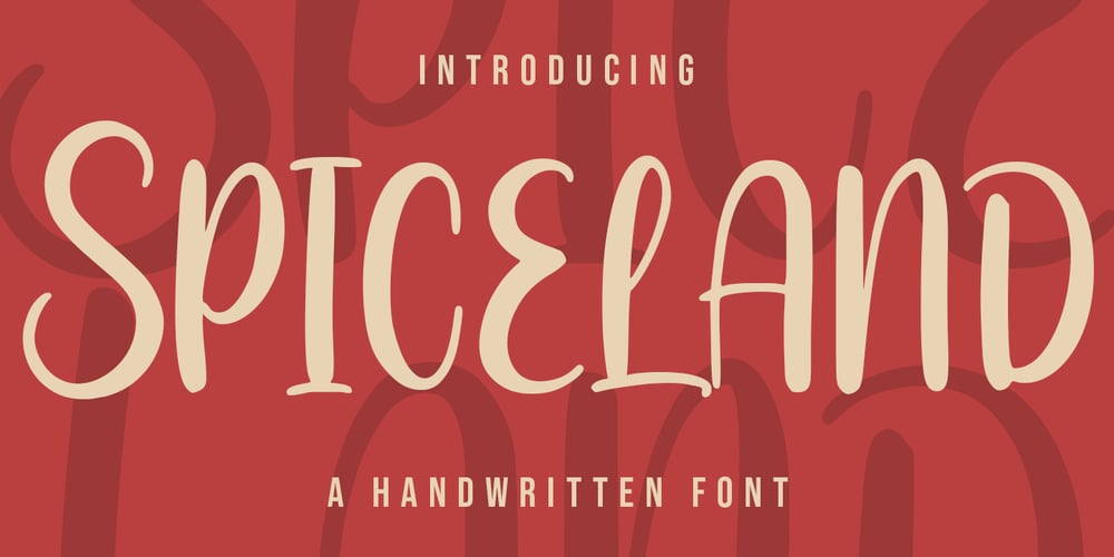 Spiceland font