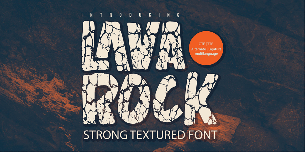 Lavarock font