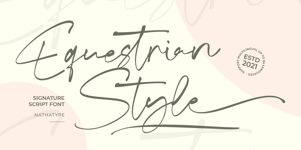 Equestrian Style font