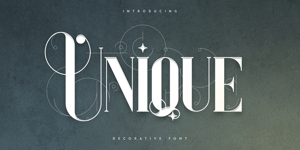 Unique VP font