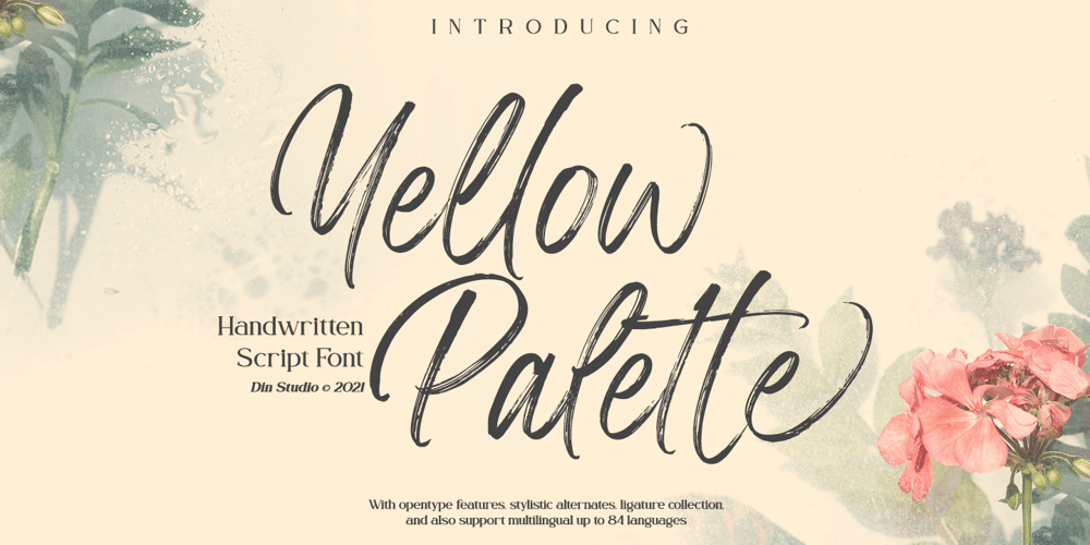 Yellow Palette font