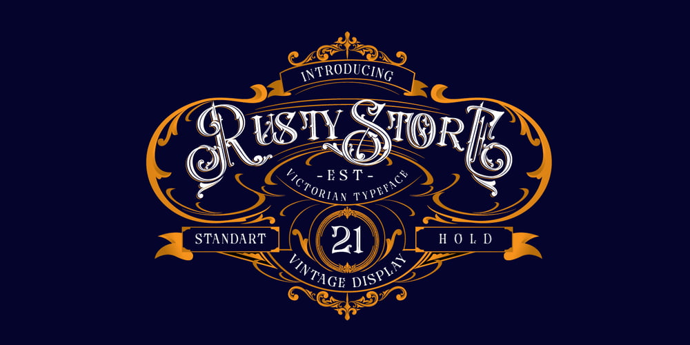 Rusty Store font