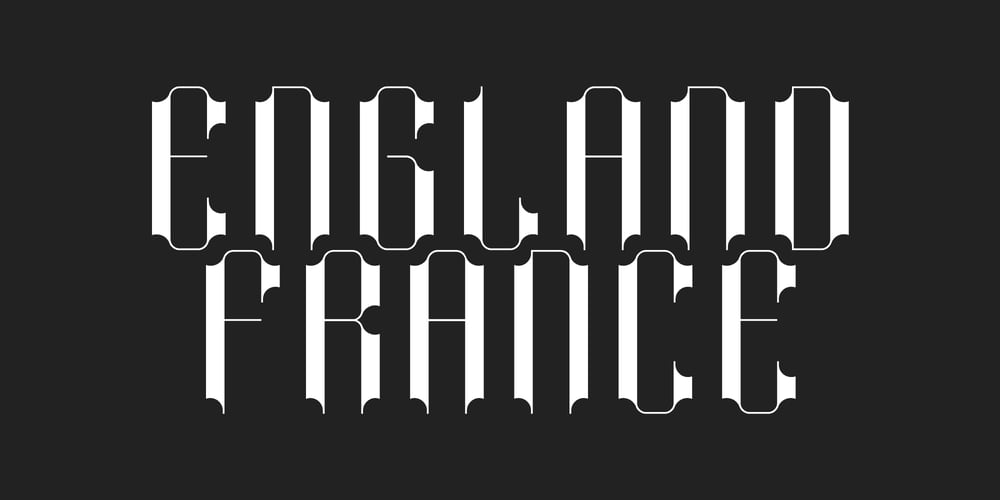 Modern Gothic font