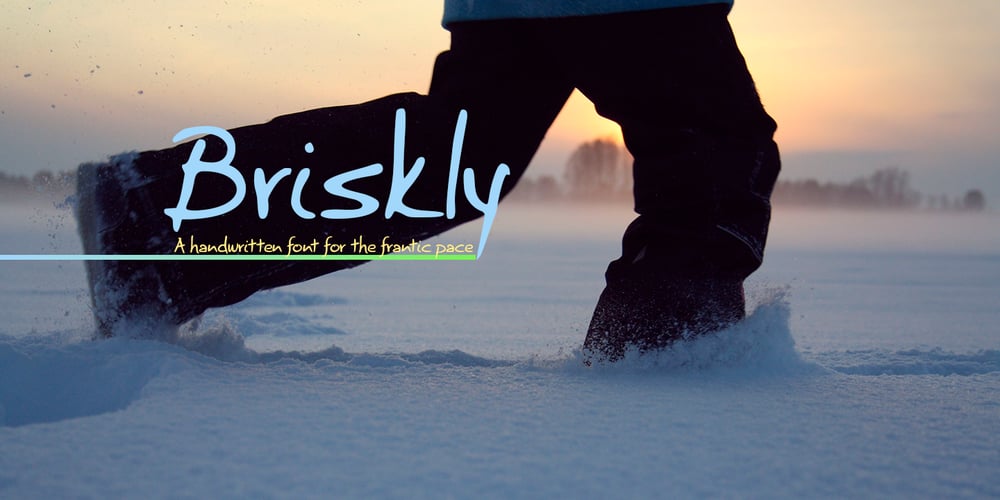 Briskly font