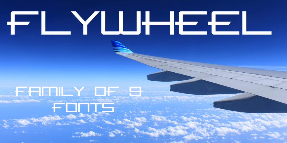 Flywheel font