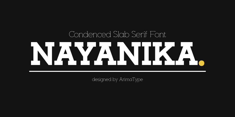 Nayanika Slab font
