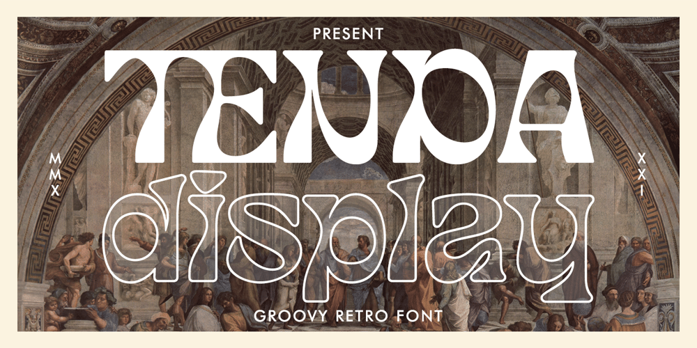 Tenda Display font