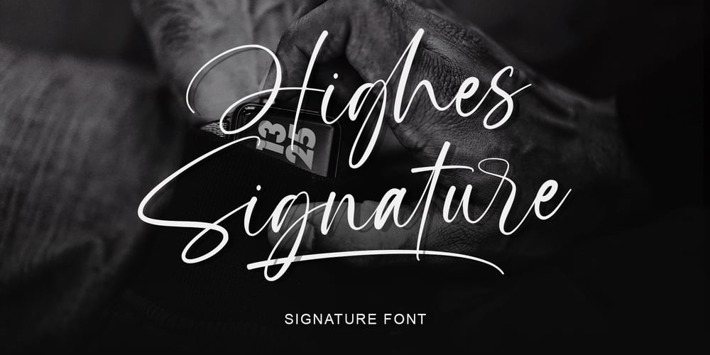 Highes Signature font