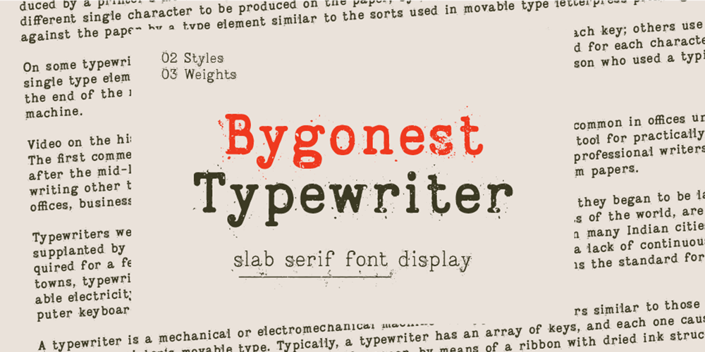 Bygonest font