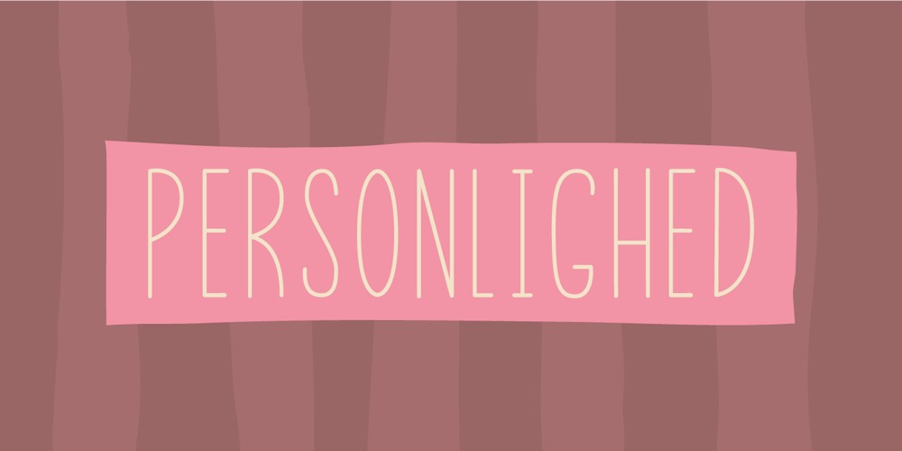 Personlighed font