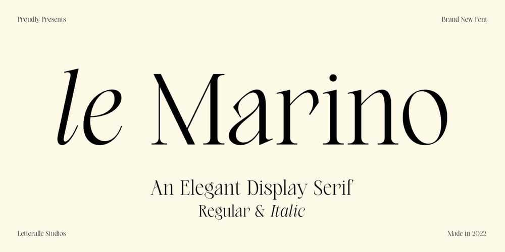 Le Marino font