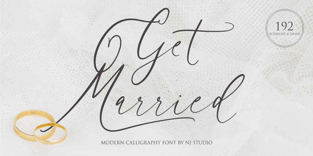 Get Married font