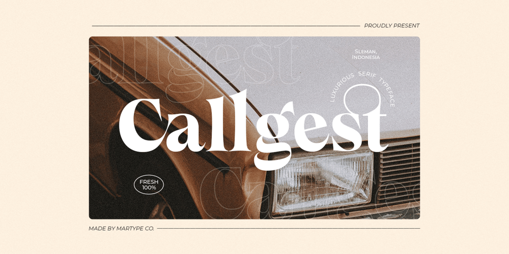Callgest font