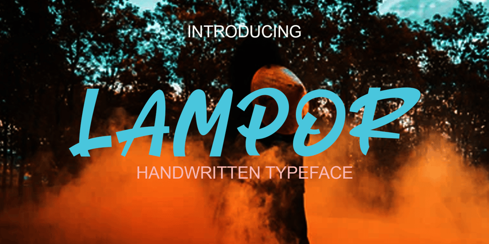 Lampor font