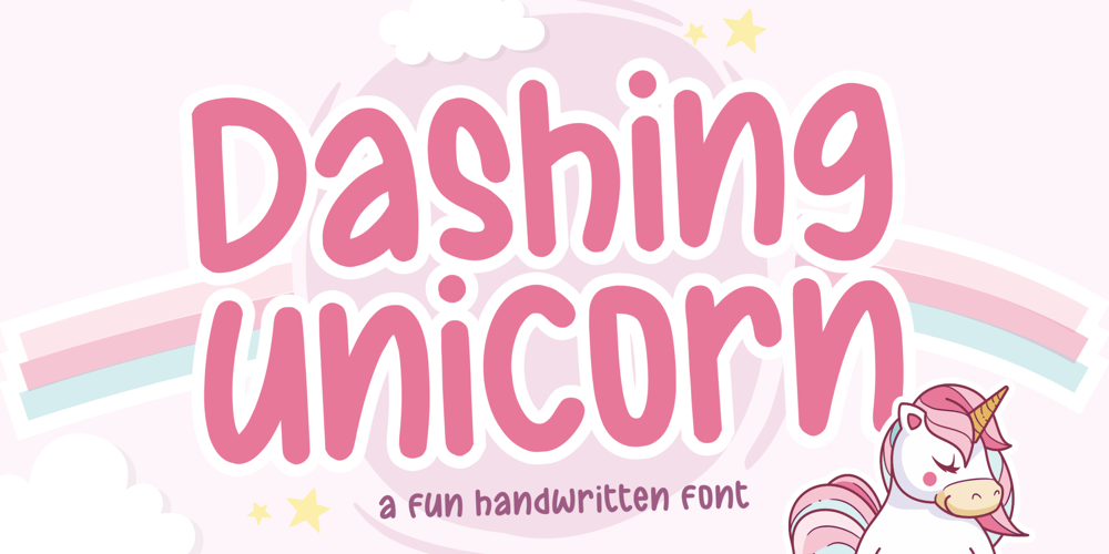 Dashing Unicorn font