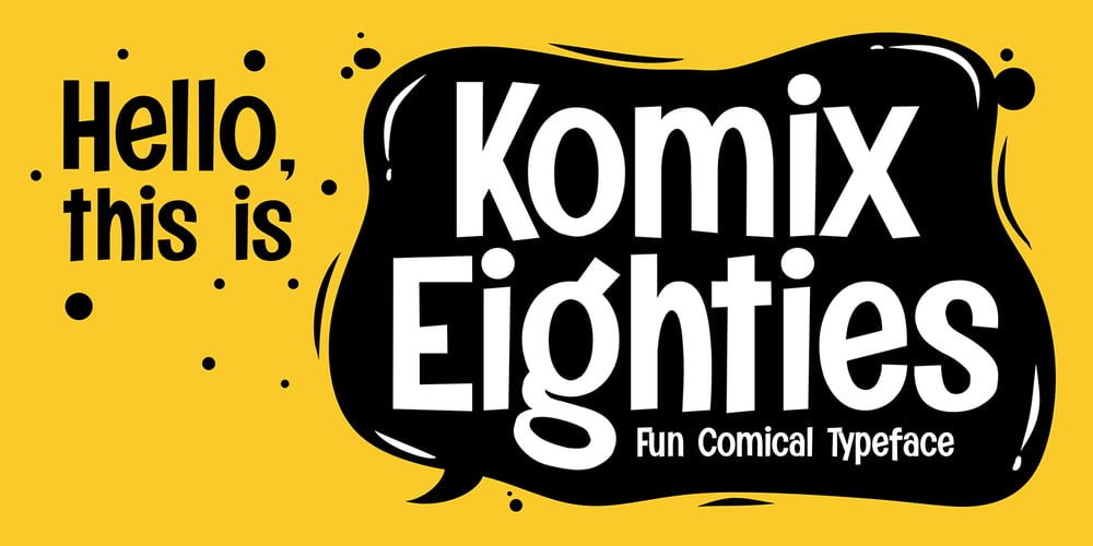 Komix Eighties font