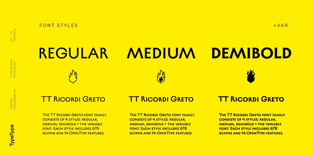 TT Ricordi Greto font