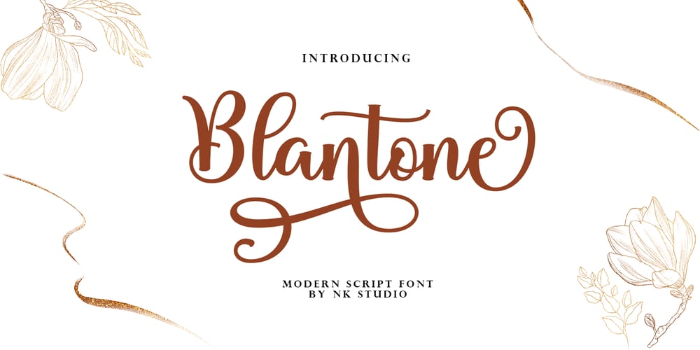 Blantone font