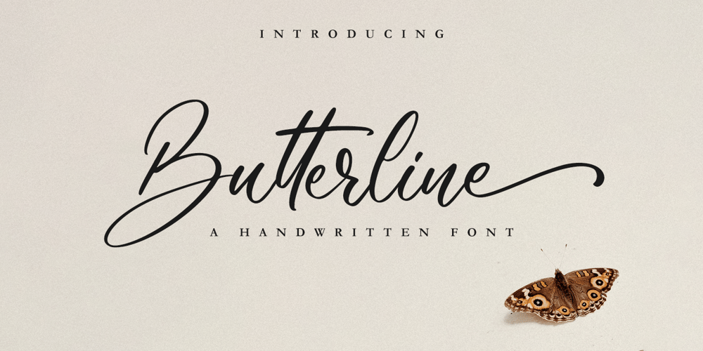 Butterline font