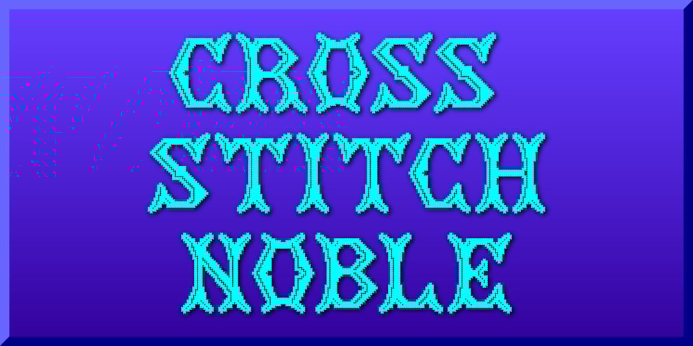 Cross Stitch Noble font