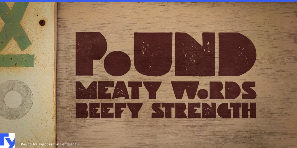 Pound font