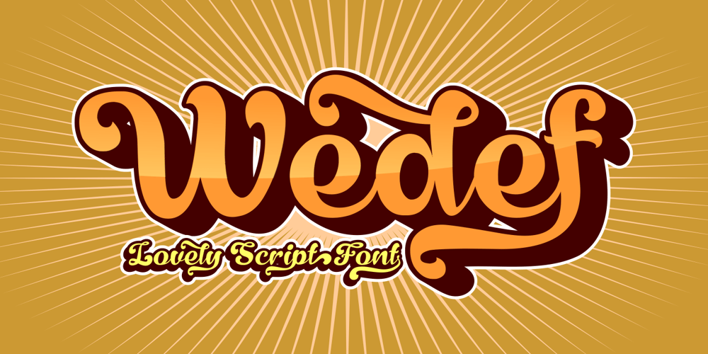 Wedef font