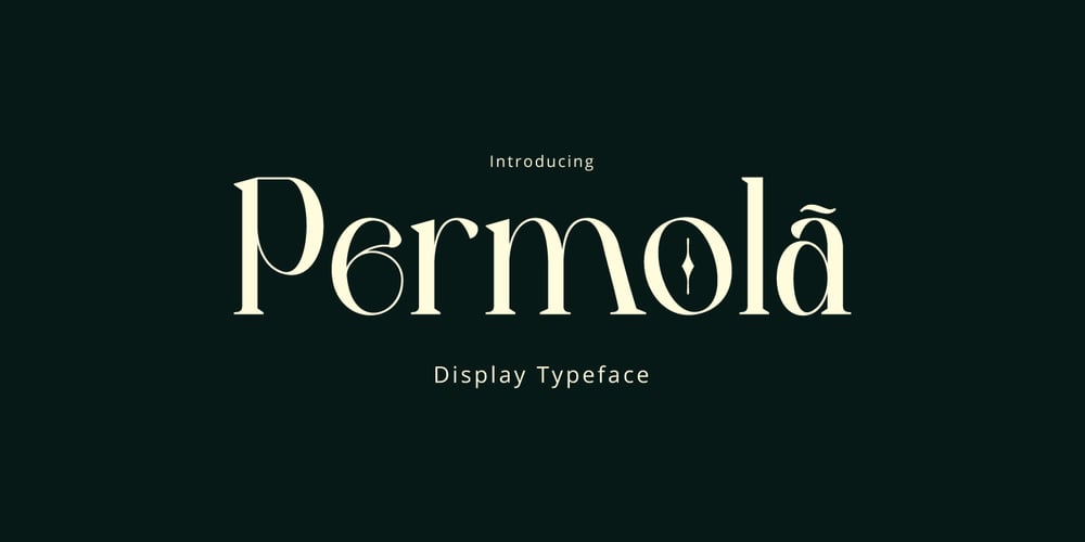 Permola Display font