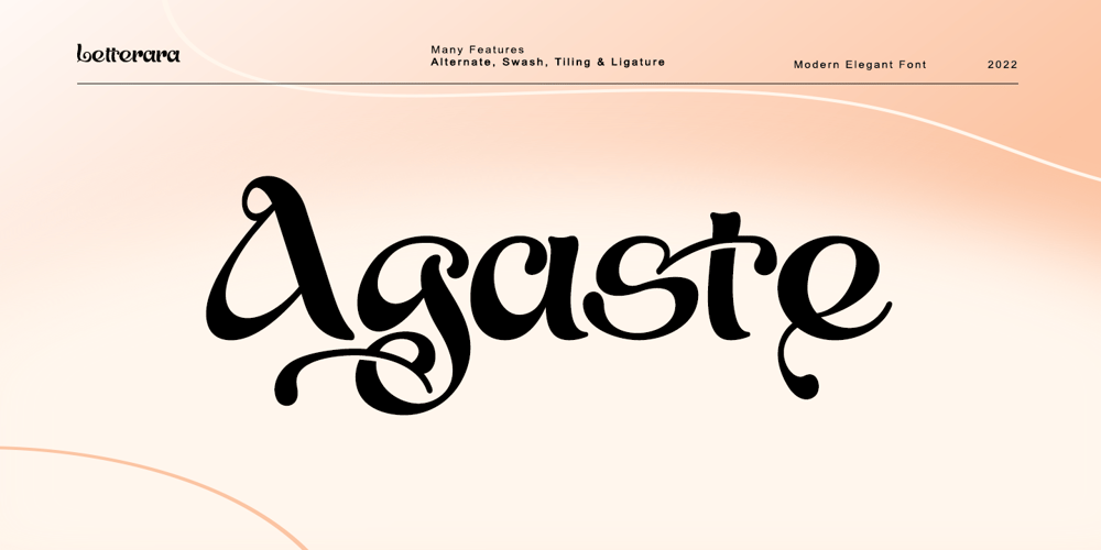 Agaste font