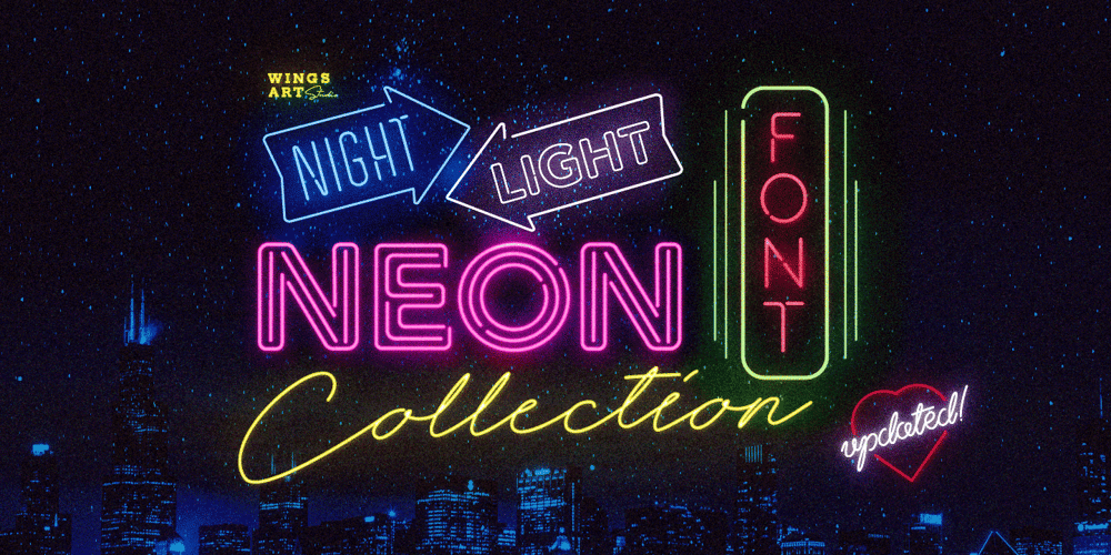 Night Light Neon font