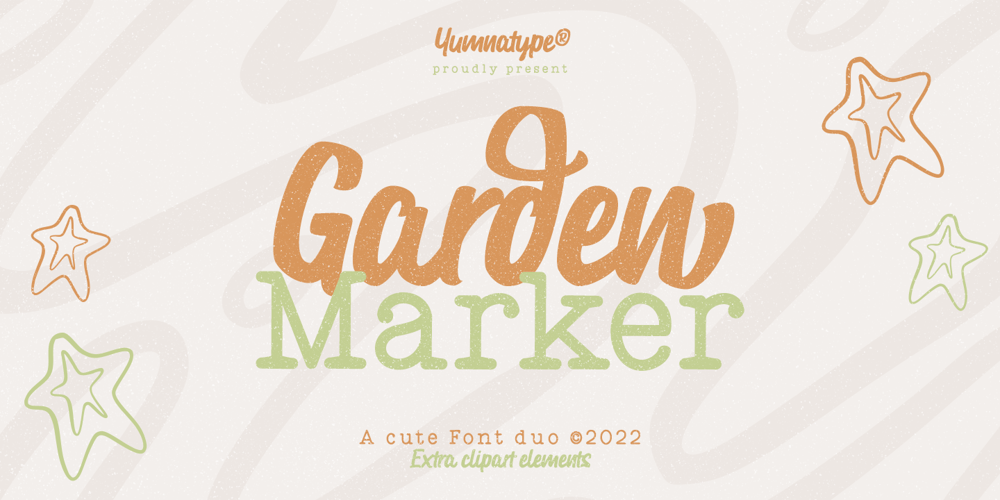 Garden Marker font