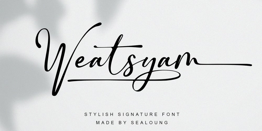 Weatsyam font