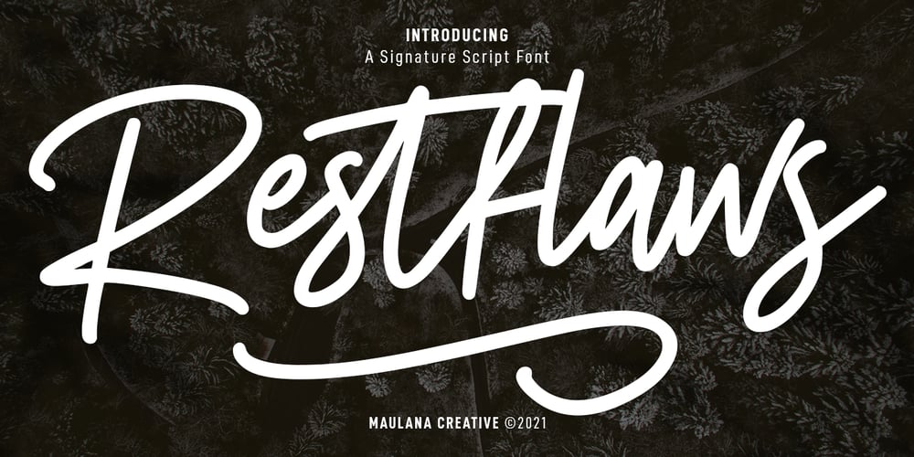 Restflaws font
