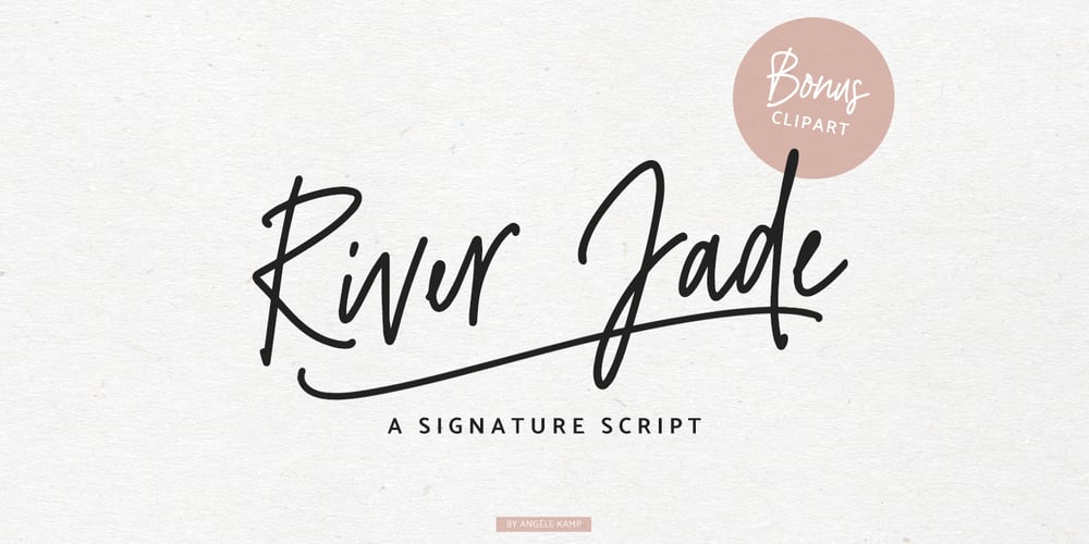 River Jade font