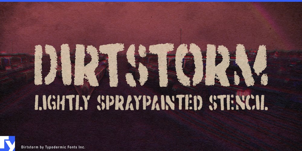 Dirtstorm font