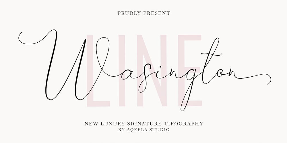 Line Washington font